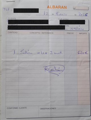 Sillón relax 2 motores con garantía