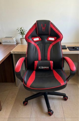 Silla Gaming Stinger Negra y Roja
