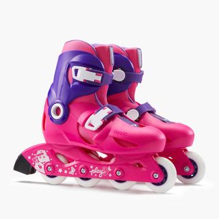 PRODUCTO OCASIÓN: Patines en línea niños PLAY3 rosa violeta