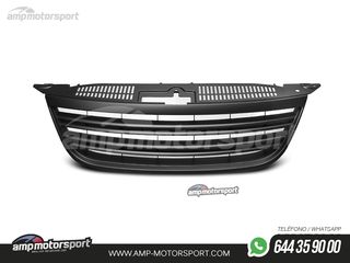 PARRILLA DELANTERA NEGRO MATE PARA VOLKSWAGEN TIGUAN 2007-2011