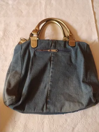 Borsa vintage denim multicolor