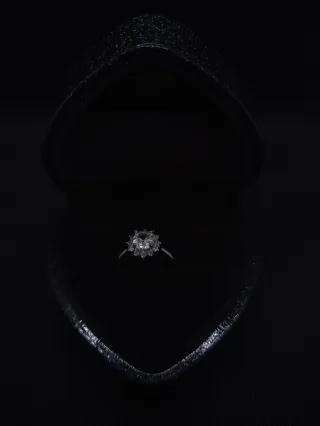 Anello placcato argento 925 regolabile nuovo