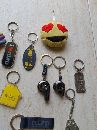 Lote de llaveros variados