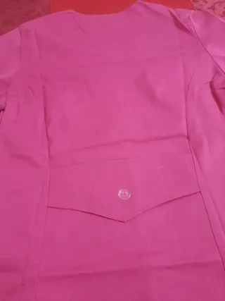 Casacca da lavoro rosa fuxia con zip