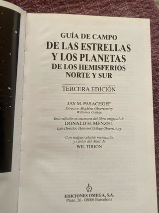 GUIA DE CAMPO DE ESTRELLAS Y PLANETAS (OMEGA)