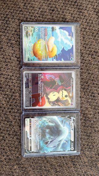 Lugia V, Mimikyu, Psyduck Pokémon Cards