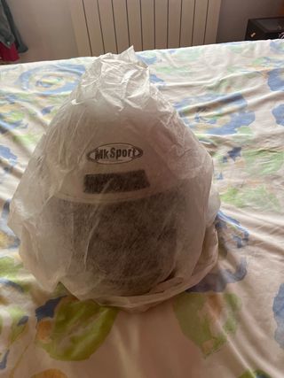 Casco Moto Mk Sport Plata Sin estrenar
