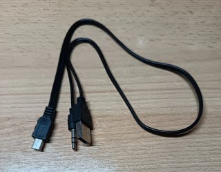 Cavo mini USB a Jack 3.5mm e USB
