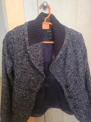 Chaqueta Mango Suit Morada Talla M