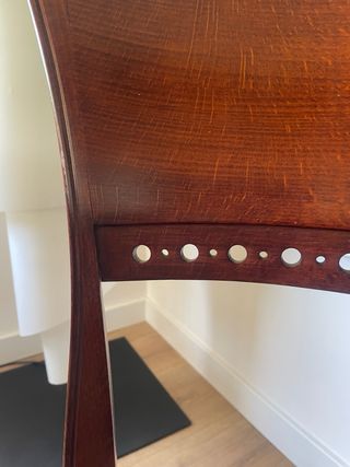 sillas de madera con tapizado terciopelo