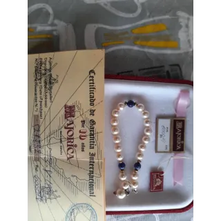 Conjunto Perlas Majorica Collar y Pulsera