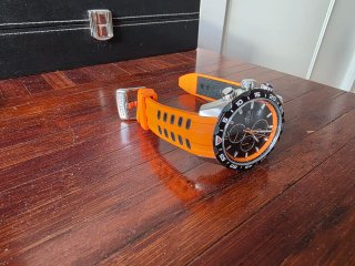 Reloj Lotus Chrono Naranja y Negro