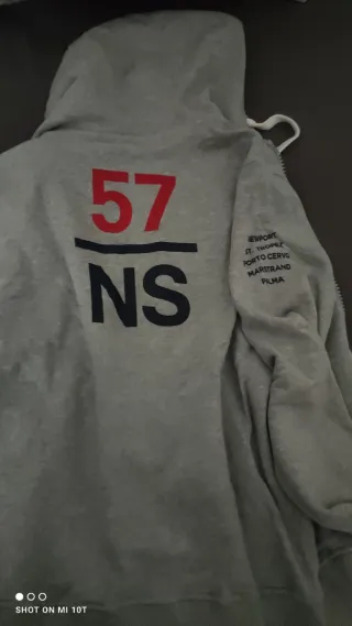 Felpa North Sails Grigia con Zip
