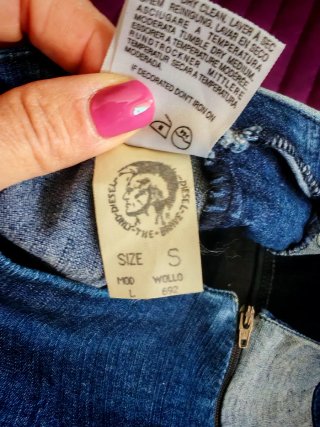 Minigonna Diesel vintage patchwork