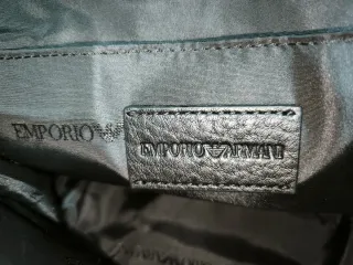 Bolso Emporio Armani Negro Dorado Unisex
