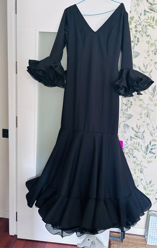 Traje de flamenca Sibilina negro para feria