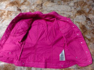 Chaqueta vaquera Guess rosa Talla S