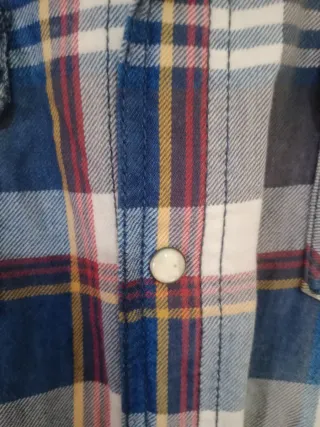Camisa vaquera ZARA MAN cuadros Talla M/L