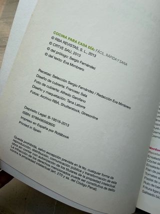 Libro cocina Sergio Fernández recetas fáciles TVE