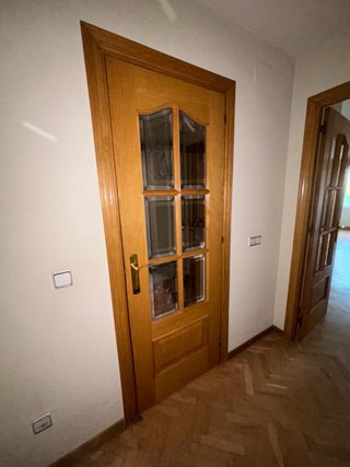 Puertas de madera con cristal