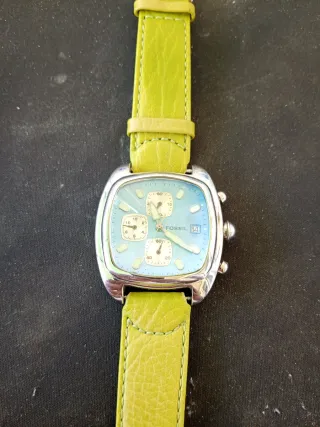 Orologio Fossil Donna Verde Argento