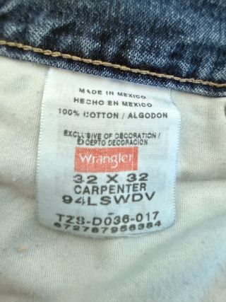 Wrangler Carpenter Jeans Vintage USA 32x32