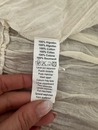 Abito Boho cotone bianco