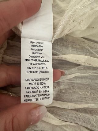 Abito Boho cotone bianco