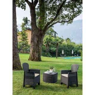 Set Salotto 3 pezzi da Esterno in rattan con cusci