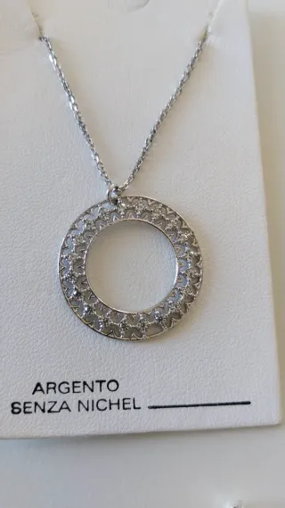 Set collana e orecchini vintage argento oro