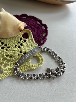 Pulsera Plata Grabada Dorita