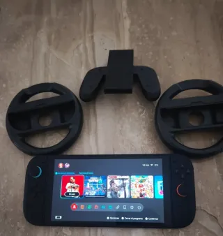Nintendo Switch Negra y Naranja