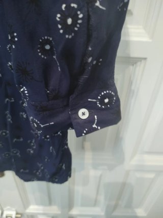 Camisa Max Jeans azul estampada