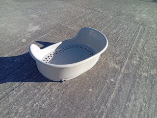 Cama para perros beige