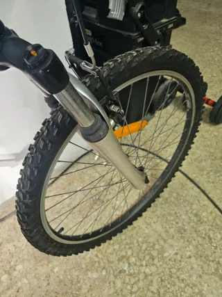 Bicicleta Montaña Decathlon Blanca/Azul