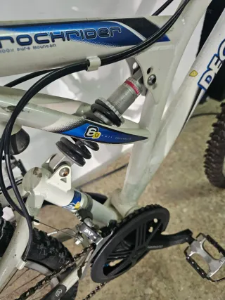 Bicicleta Montaña Decathlon Blanca/Azul