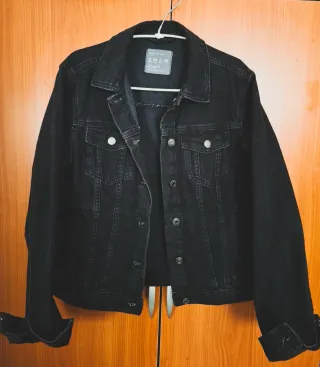 Chaqueta vaquera negra mujer Talla M