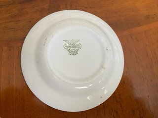 Piattino ceramica Laveno veliero cm.8