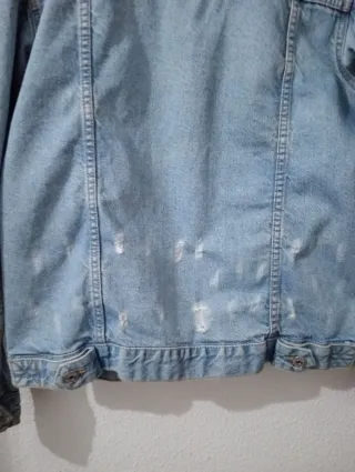 Chaqueta vaquera Tiffosi con cuello de pelo rosa