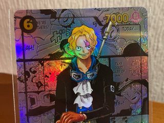 One piece Carta Sabo Manga holográfica fandesign
