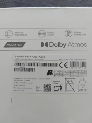 Lenovo Tab + Funda Transparente