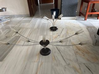 Lámparas de techo modernas plateadas