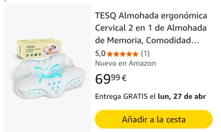 Almohada Cervical TESQ Premium Blanca