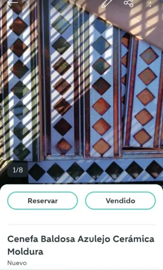 Lote 44 Cenefas Baldosa Cerámica Verde Sevilla