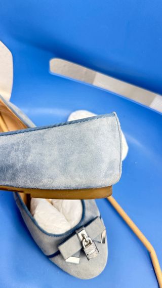 Michael Kors Bailarinas Piel Azul