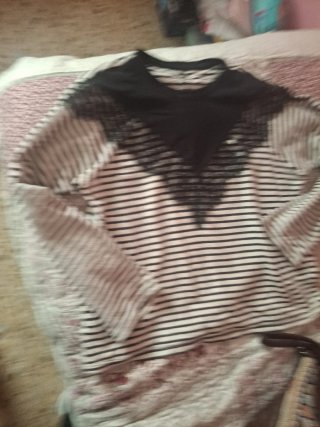 Jersey rayas mujer elegante negro y blanco