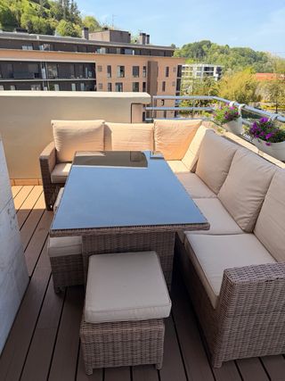 Conjunto Sofás Jardín con Cojines