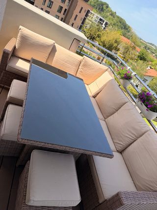 Conjunto Sofás Jardín con Cojines