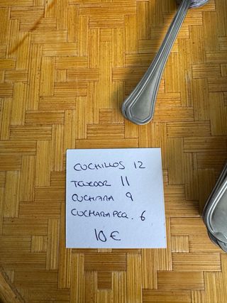Lote Cubiertos Metálicos cuberteria italia inox