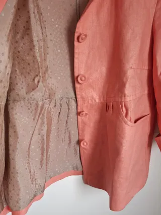 Chaqueta 100% Lino Yera (Talla 44) XL